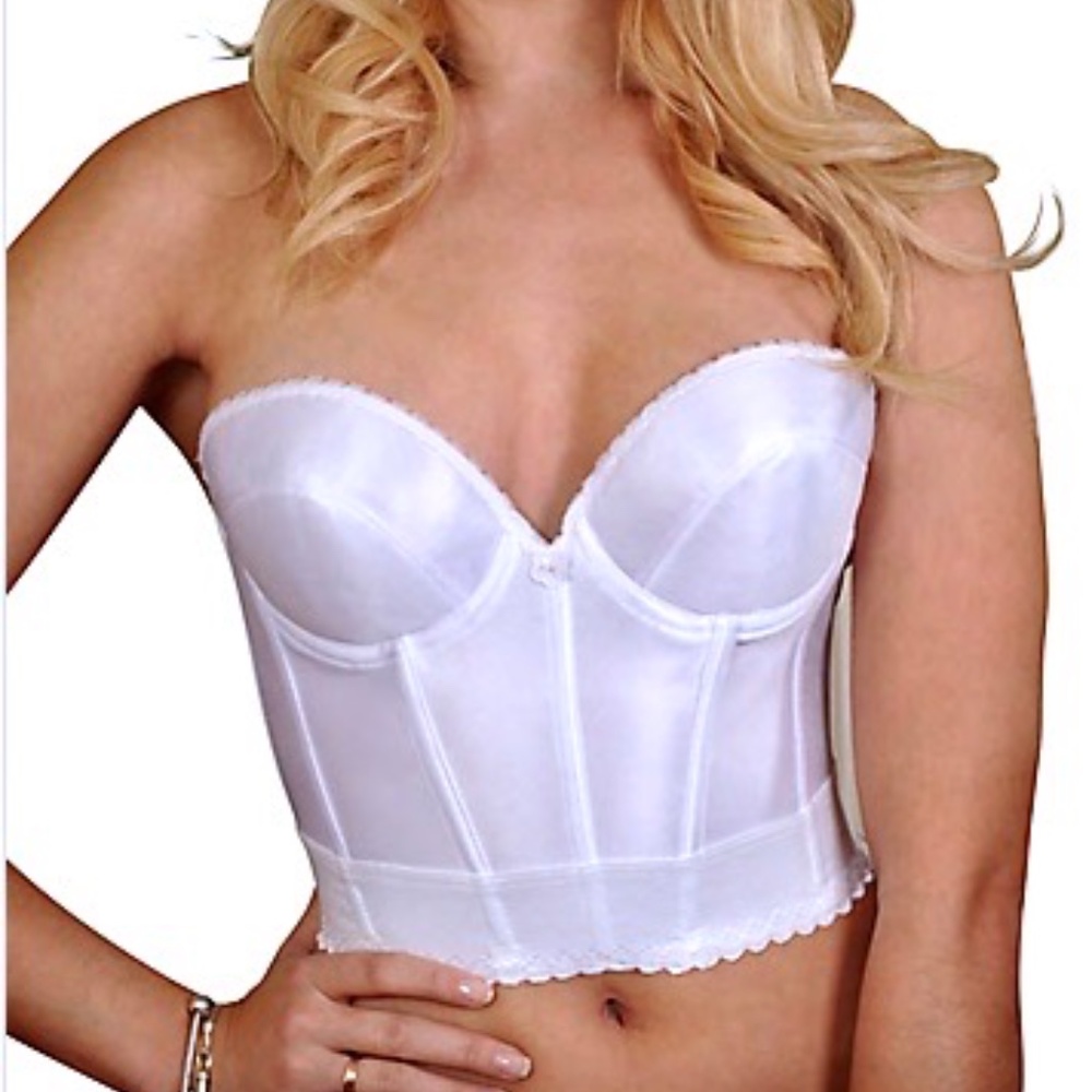NEW CARNIVAL White Bustier Bra